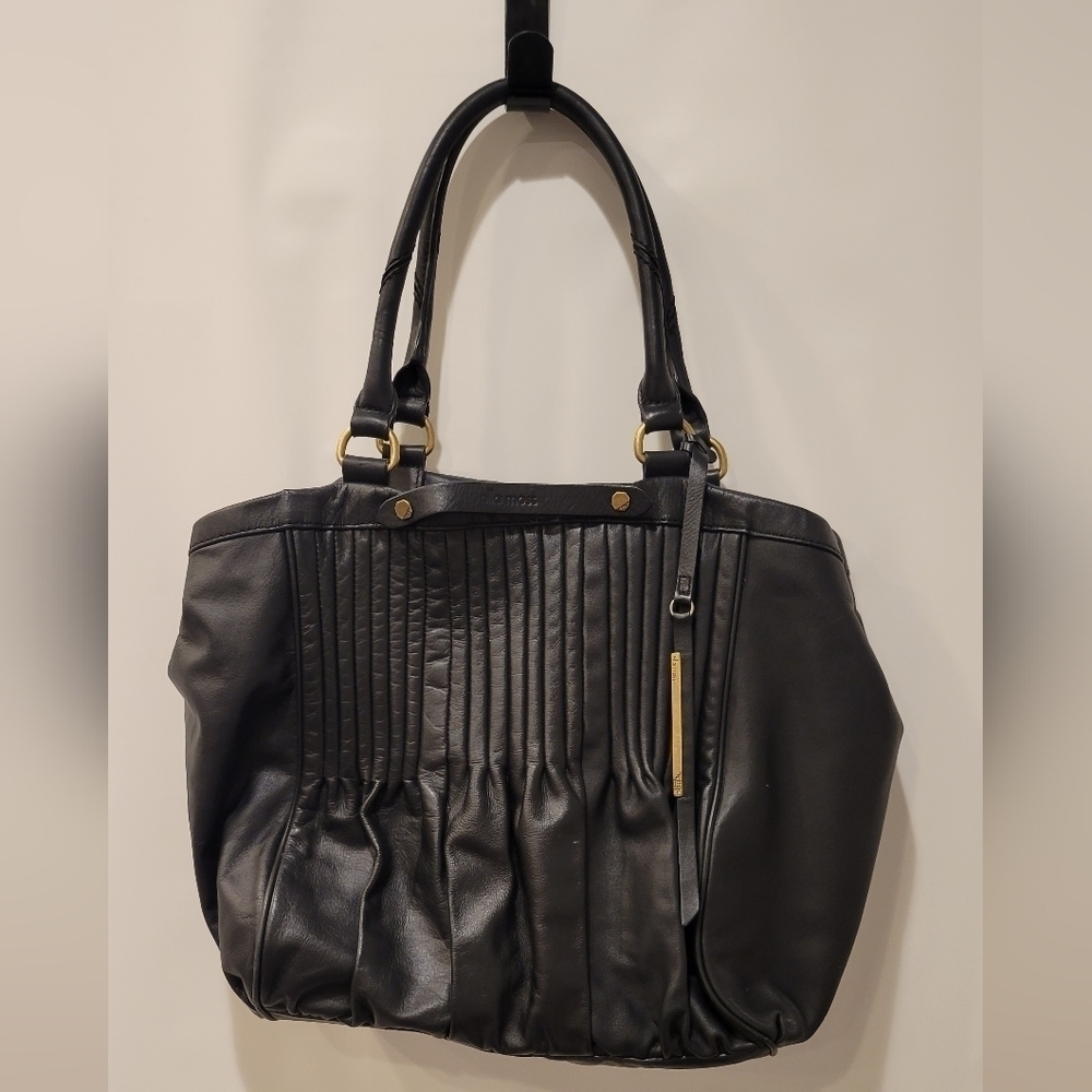 Ella Moss Black Leather Handbag/Shoulder bag